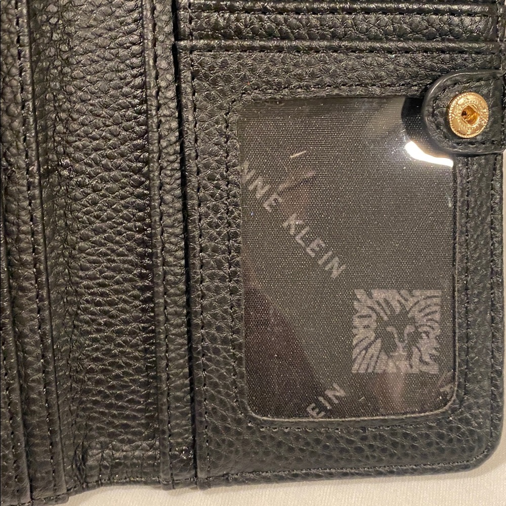 Anne Klein Black Textured Wallet - Picture 4 of 6
